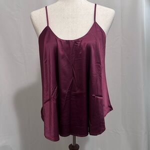 NWT She + Sky Lined Flowing Cami/Tank Top with adjustable straps.